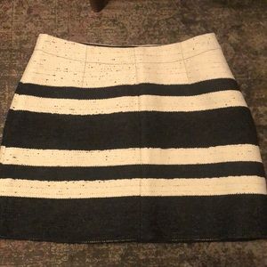 Black & White Scotch & Soda Tweed Mini Skirt